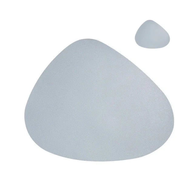Pebble Shaped Placemats and Coasters Set of 8 5