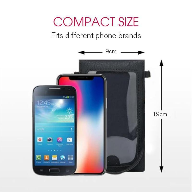 Phone Crossbody Bag PU with Touch Window 3.5 x 7.5 Inches Set of 2 4