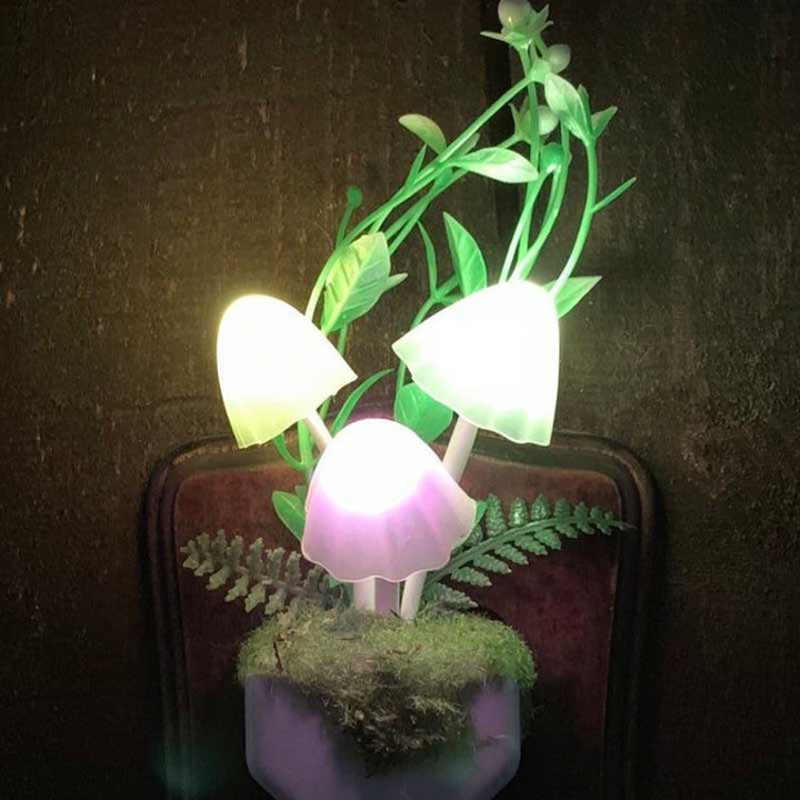 Plug In Mushroom LED Night Light ABS 1.8 x 1.8 x 4.7 in 4