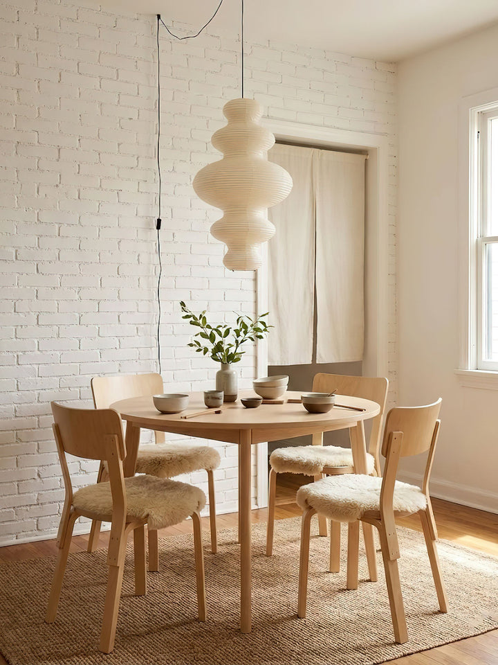 Plug In Paper Tower Swag Pendant Light Mulberry Paper 18.5 in Set of 3 6