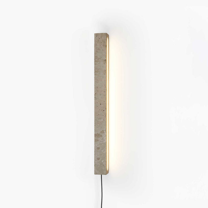 Plug In Travertine Linear Wall Light 18.9 in Set of 3 1