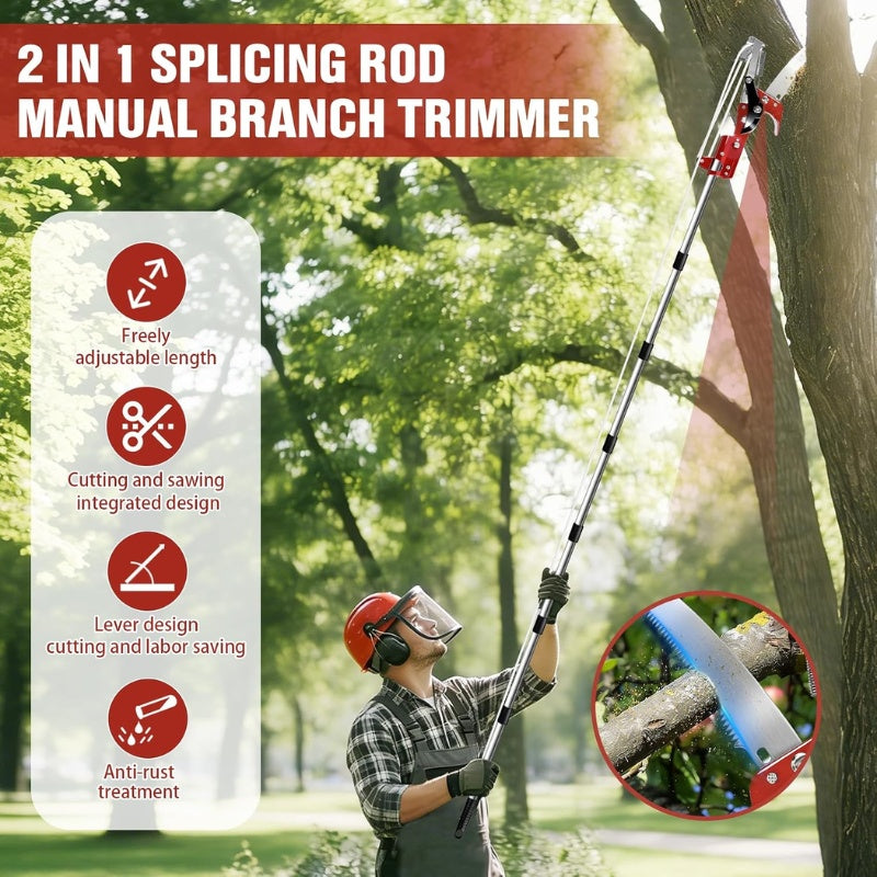 Pole Saw and Tree Pruner 14 ft Extendable 5