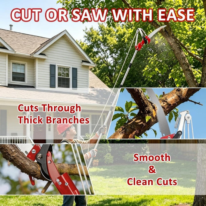 Pole Saw and Tree Pruner 14 ft Extendable 6
