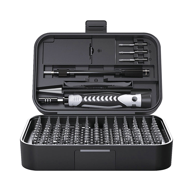Precision Screwdriver Set 130 in 1 Magnetic Bits with Carry Case Black 1