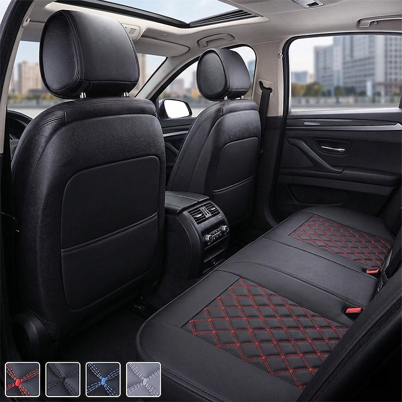 PU Leather Car Seat Cushion with Non Slip Backing 2
