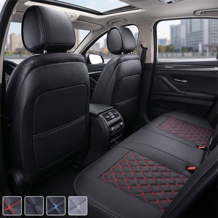 PU Leather Car Seat Cushion with Non Slip Backing 2