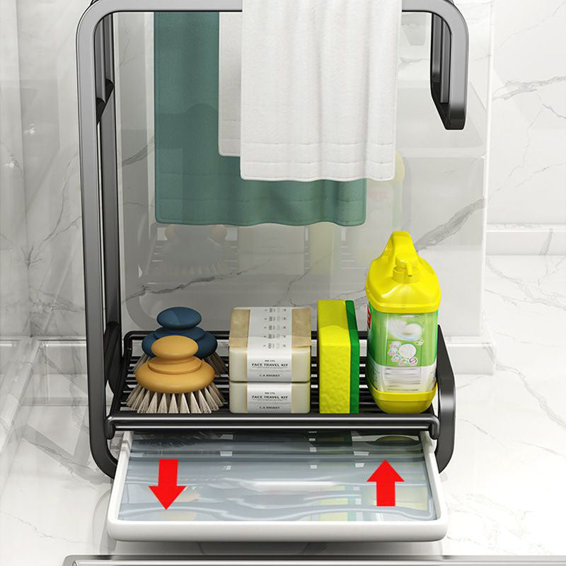 Rag and Sponge Drying Rack 10.6 x 7.9 x 5.1 Inch with Drip Tray 3