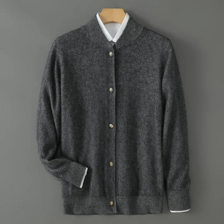 Regular Fit Cashmere Button Cardigan Set of 3 Gray 1
