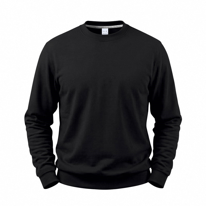 Relaxed Fit Fleece Lined Crewneck Sweatshirt Set of 3 Black 1