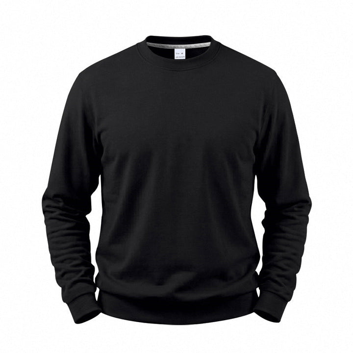 Relaxed Fit Fleece Lined Crewneck Sweatshirt Set of 3 Black 1