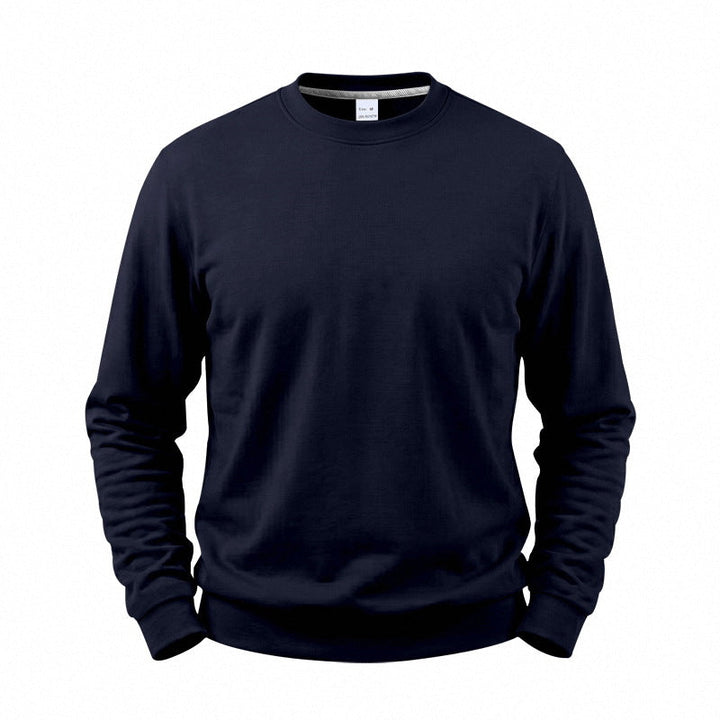 Relaxed Fit Fleece Lined Crewneck Sweatshirt Set of 3 Navy 1