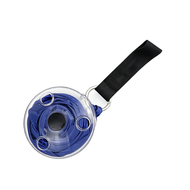 Retractable Roll Up Shopping Bag 13 x 15.7 Inches Set of 2 Blue 1