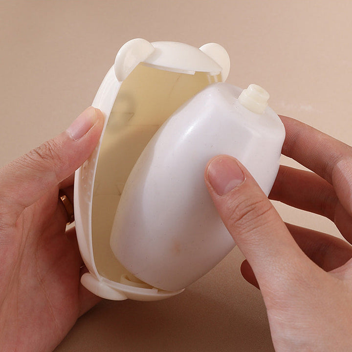 Reusable Lint Roller Ball Washable 3.9 Inch Bear Shape 4