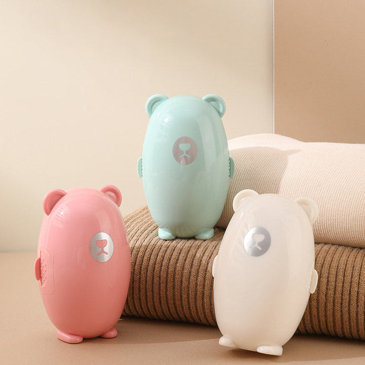 Reusable Lint Roller Ball Washable 3.9 Inch Bear Shape 7