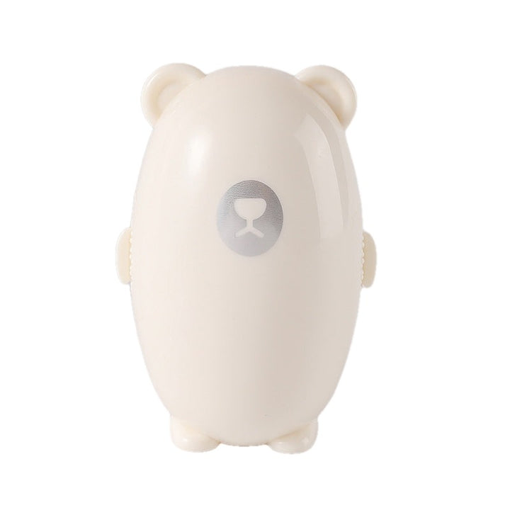Reusable Lint Roller Ball Washable 3.9 Inch Bear Shape on white