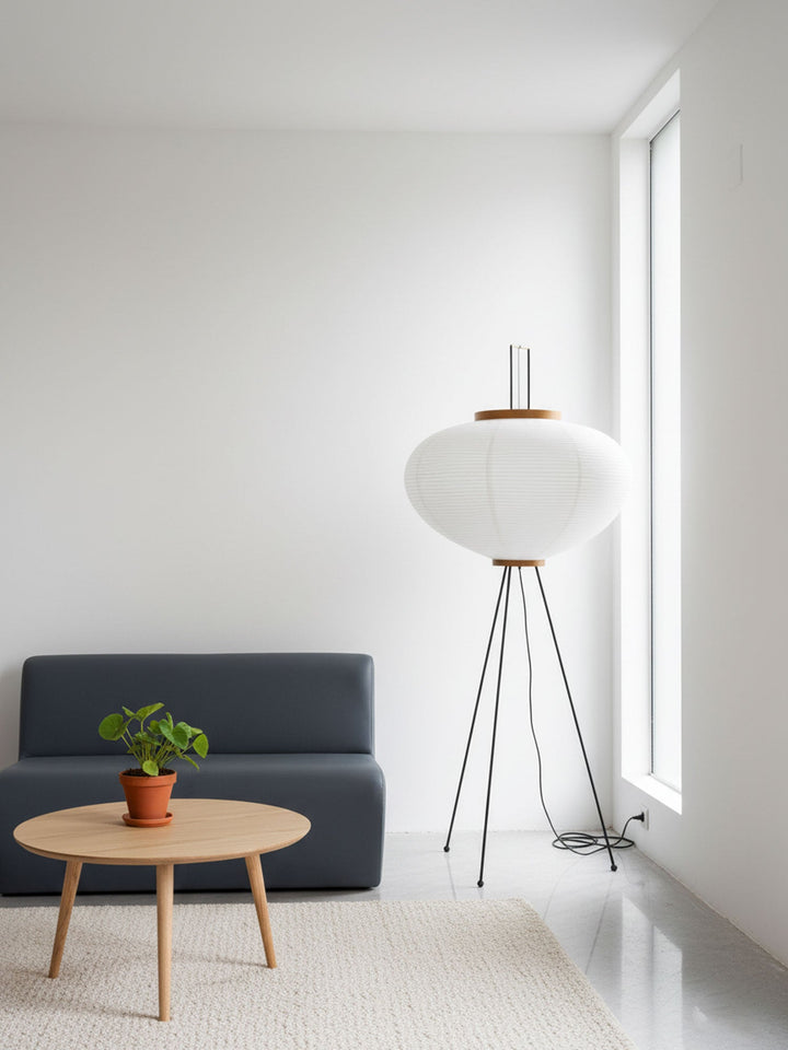Rice Paper Floor Lamp Lantern on Tripod Legs 47.2 in Set of 2 6