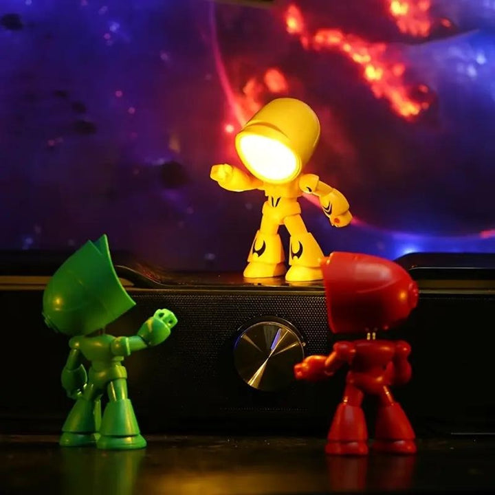 Robot LED Night Light ABS 3.7 Inch Set of 3 3
