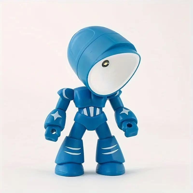 Robot LED Night Light ABS 3.7 Inch Set of 3 Blue 1