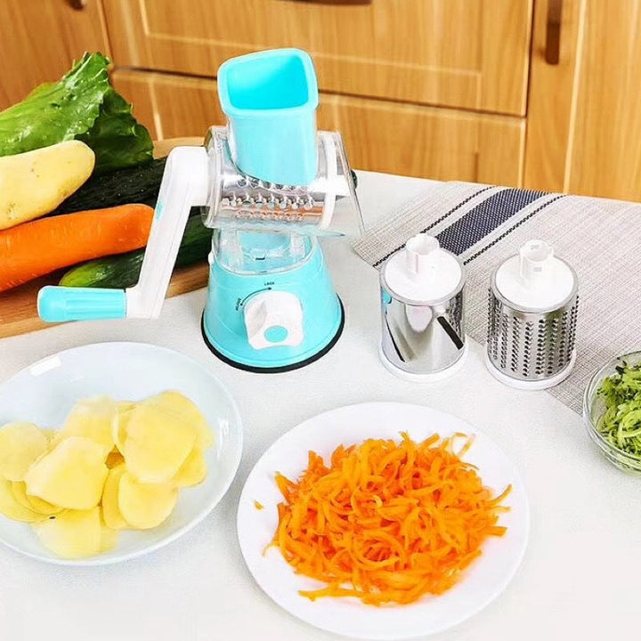 Rotary Cheese Grater with 3 Stainless Steel Drums 4