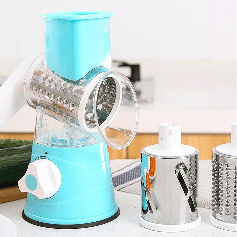 Rotary Cheese Grater with 3 Stainless Steel Drums 6