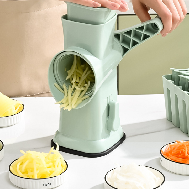 Rotary Vegetable Slicer with Interchangeable Blades 2