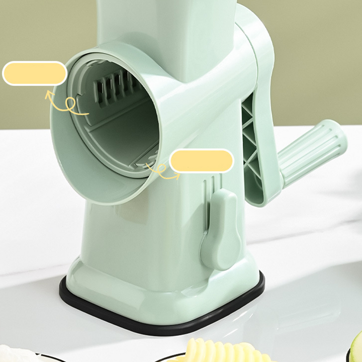 Rotary Vegetable Slicer with Interchangeable Blades 4