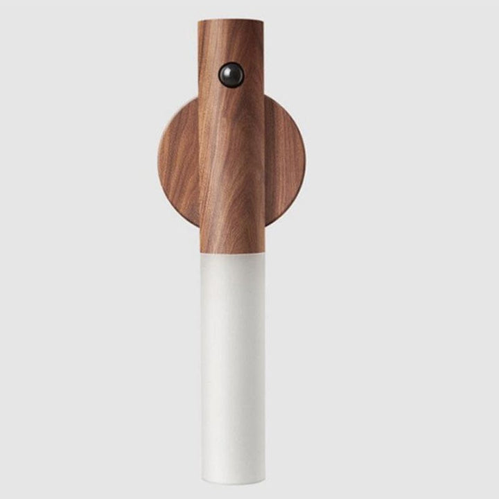 Rotatable LED Wall Lamp Wood Magnetic Rechargeable Walnut 1
