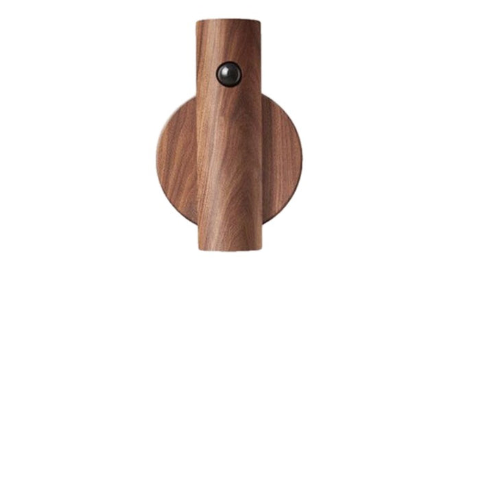 Rotatable LED Wall Lamp Wood Magnetic Rechargeable on white