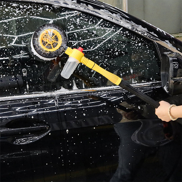 Rotating Car Wash Brush with Extension Pole 47 Inch Hose Powered 5