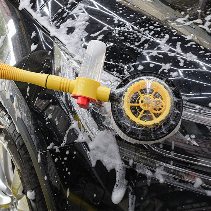 Rotating Car Wash Brush with Extension Pole 47 Inch Hose Powered 6
