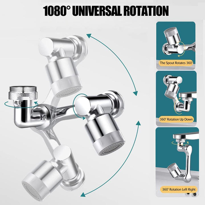 Rotating Faucet Aerator Extender 1080 Degree 8