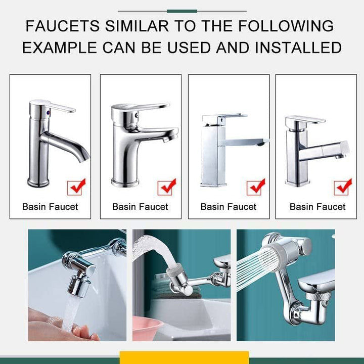 Rotating Faucet Aerator Extender 1080 Degree 9