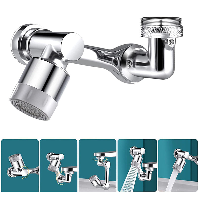 Rotating Faucet Aerator Extender 1080 Degree Single Spray 1