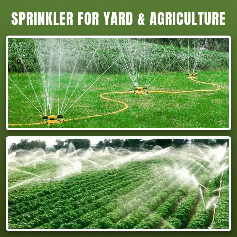 Rotating Lawn Sprinkler 3 Arm Set of 2 3