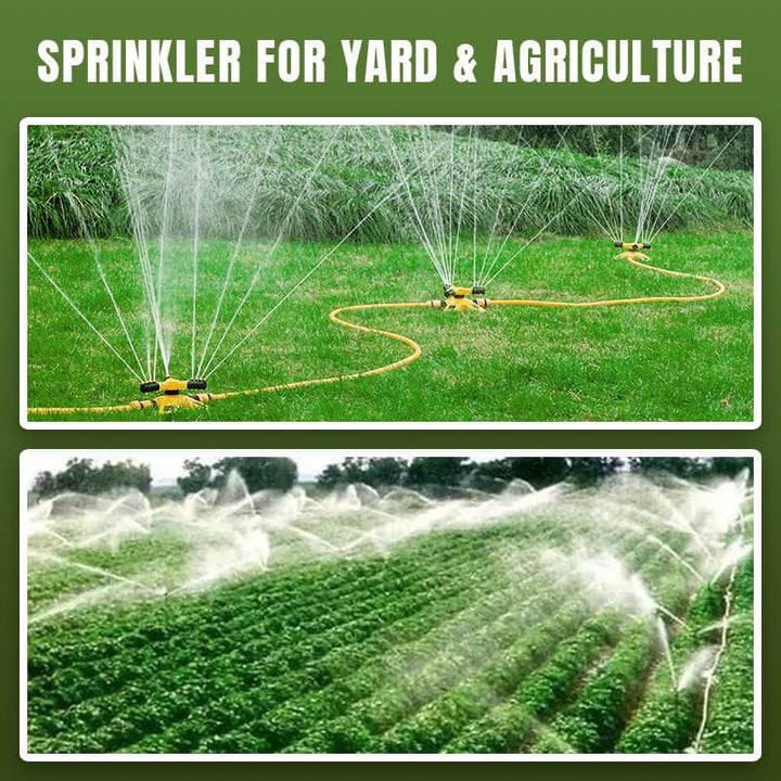 Rotating Lawn Sprinkler 3 Arm Set of 2 3