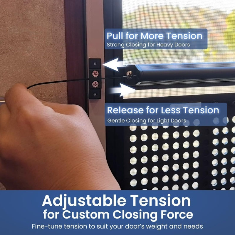 RV Screen Door Closer 17.1 Inch Adjustable Tension 3