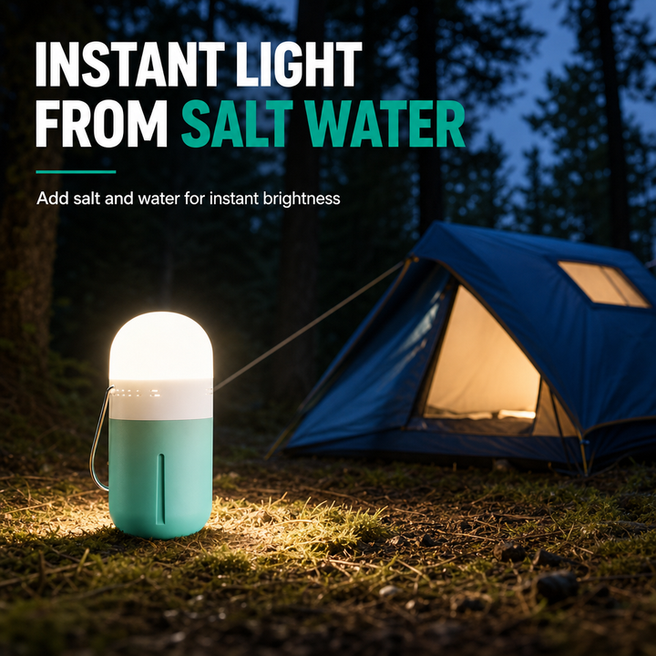 Saltwater Powered LED Camping Lantern 100 Lumens 3