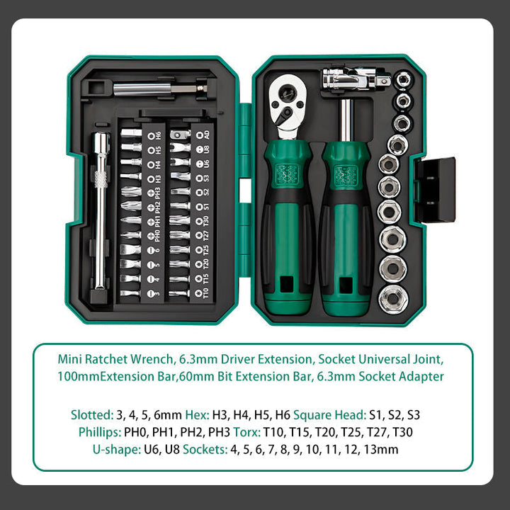 Screwdriver and Socket Set 40 Piece with Case 2