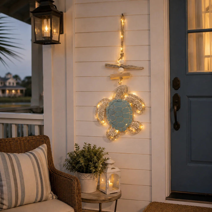 Sea Turtle Wall Decor with LED Lights and Remote 2