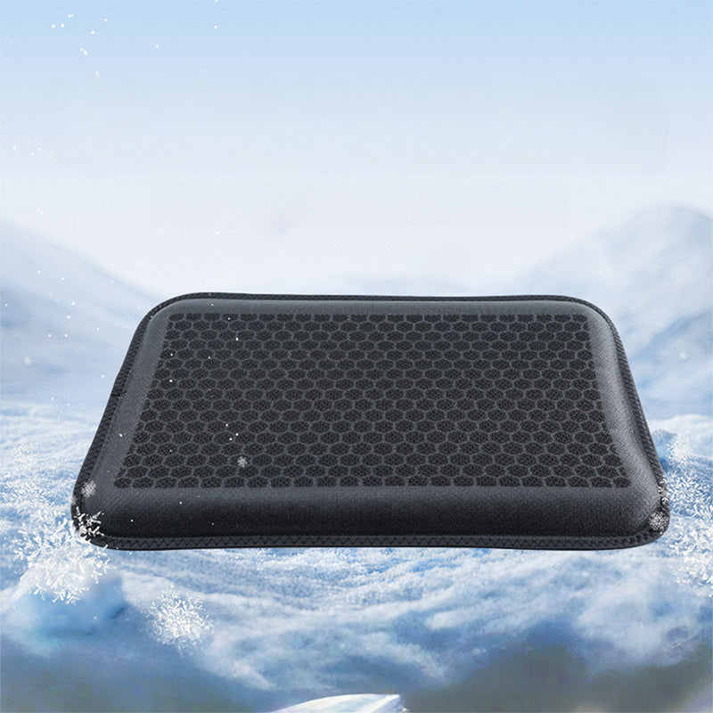 Seat Cushion PVC with Honeycomb Base 16.5 x 11.8 Inch Black 1