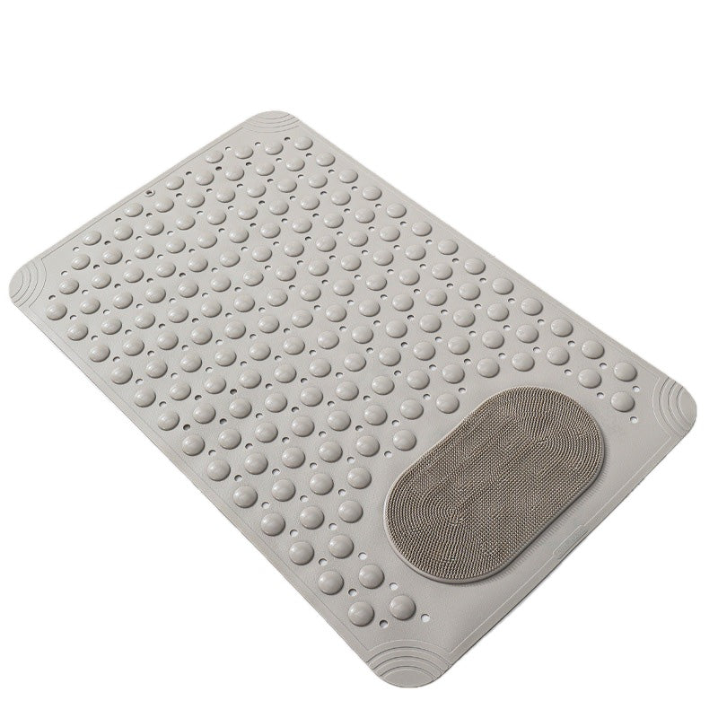Shower Mat with Suction Cups and Drain Holes PVC on white