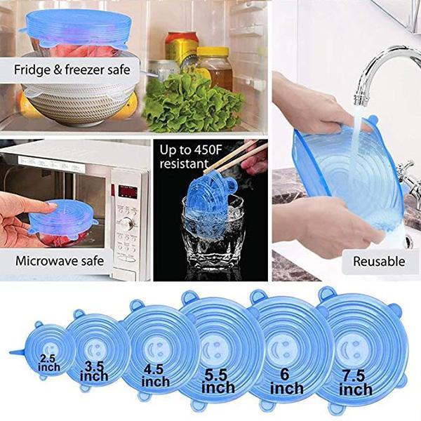 Silicone Stretch Lids Set of 12 for Bowls and Containers 3