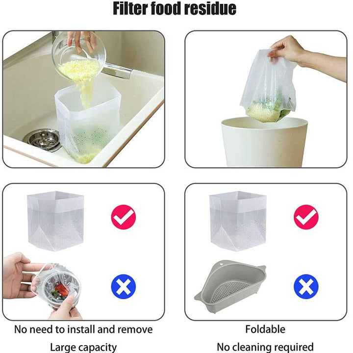 Sink Drain Strainer Bags 30 Pack 7