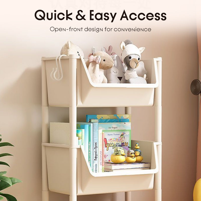 Slim Rolling Storage Cart 2 to 5 Tier 5