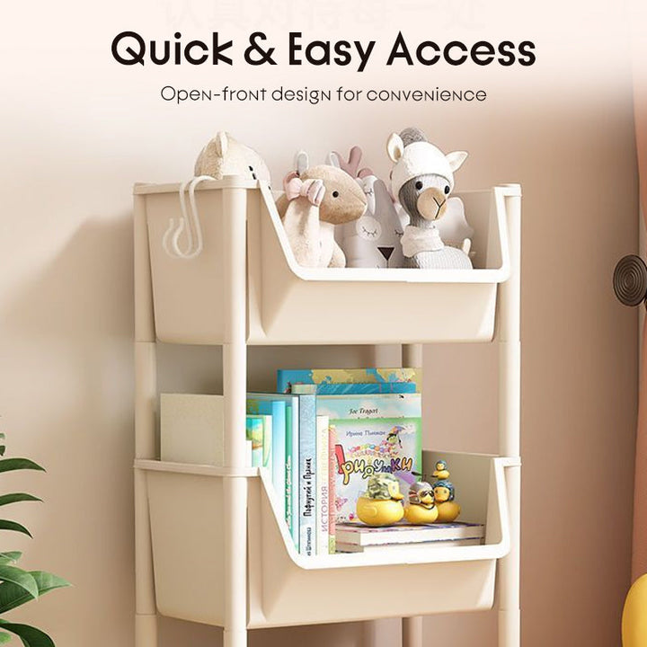 Slim Rolling Storage Cart 2 to 5 Tier 5