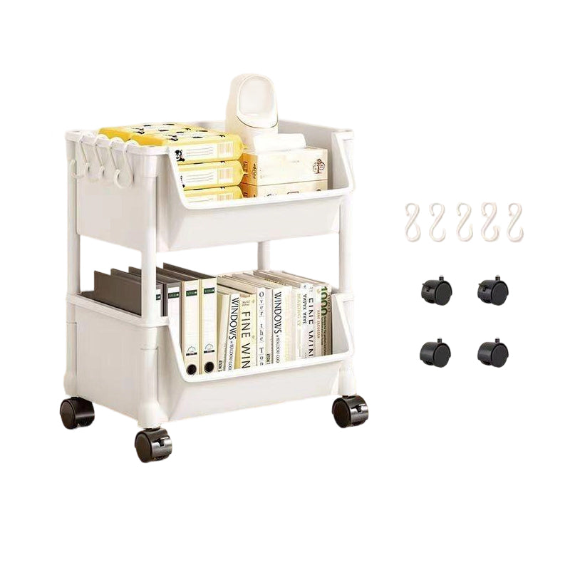 Slim Rolling Storage Cart 2 to 5 Tier Without Lid 2
