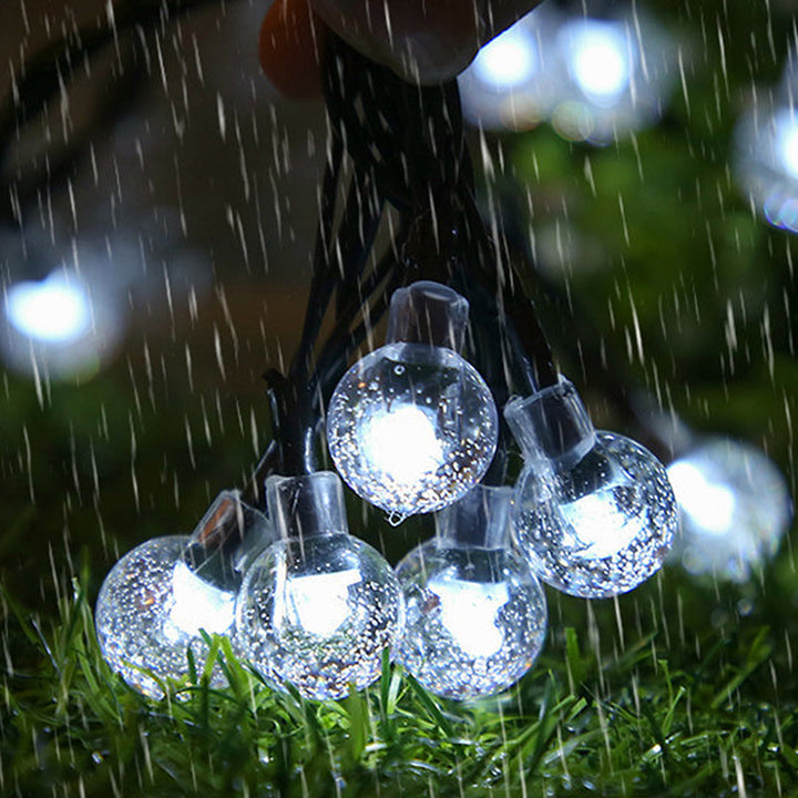 Solar String Lights 39 ft 100 LED Crystal Bubble Balls 8
