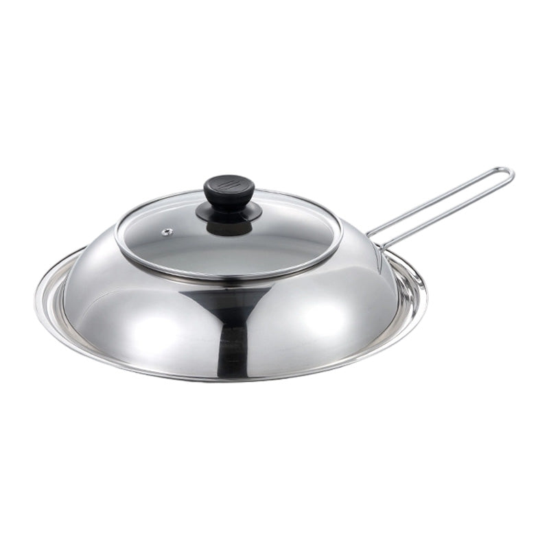 Splash Guard Pot Lid with Glass Window Stainless Steel 1