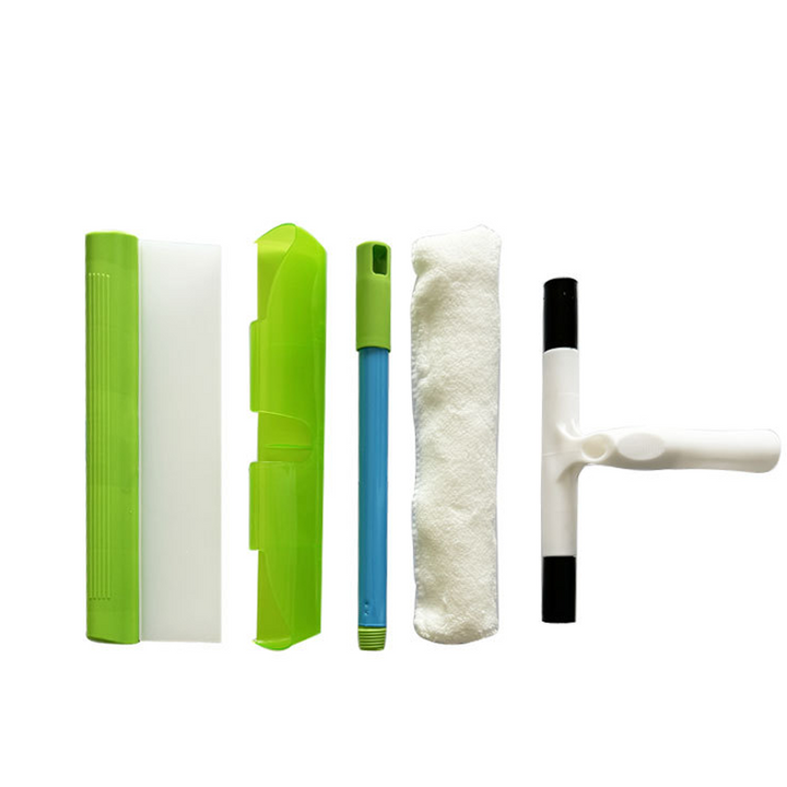 Squeegee Set 5 Piece 12 Inch Silicone Blade Green 1