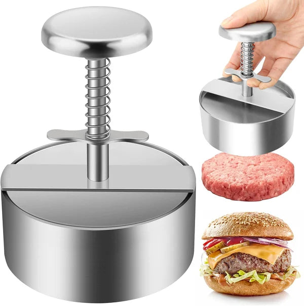 Stainless Steel Burger Press Patty Maker Set of 3 1